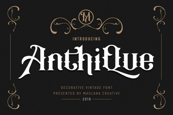 Anthique Font - Featured Image