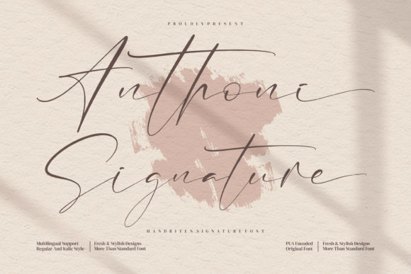 Anthoni Signature Font - Featured Image