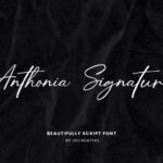 Anthonia Signature Font - Featured Image