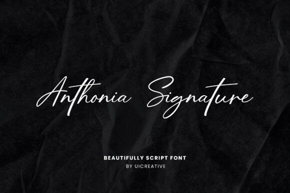 Anthonia Signature Font - Featured Image