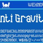 Anti Gravity Font - Featured Image