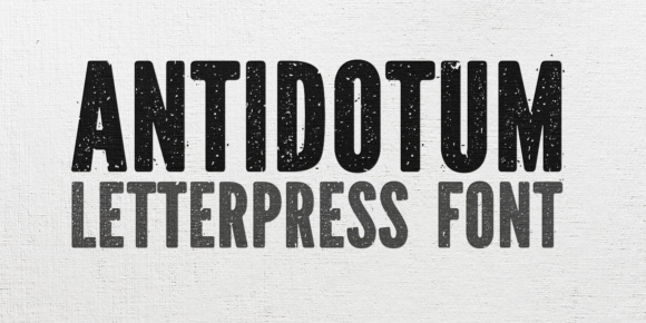 Antidotum Font - Featured Image