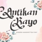 Antikan Rayo Font - Featured Image