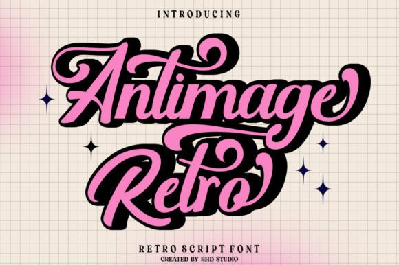 Antimage Retro Font - Featured Image