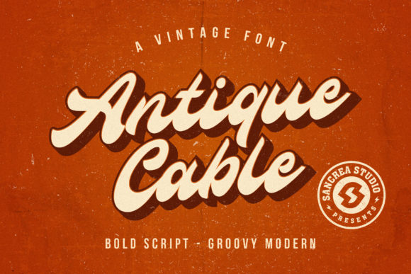 Antique Cable Font - Featured Image