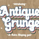 Antique Grunge Font - Featured Image