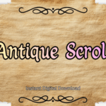 Antique Scroll Font - Featured Image
