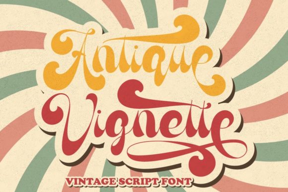 Antique Vignette Font - Featured Image