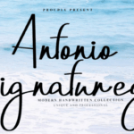 Antonio Signatureg Font - Featured Image