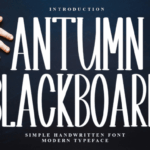 Antumn Blackboard Font - Featured Image