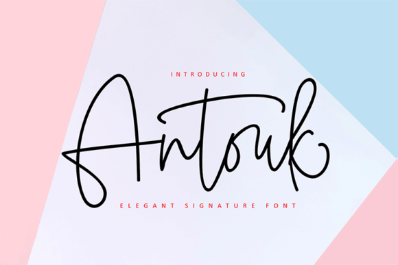 Antuok Signature Font - Featured Image