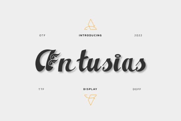 Antusias Font - Featured Image
