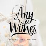 Any Wishes Font - Featured Image