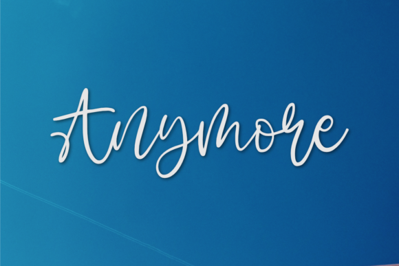 Anymore Font - Featured Image