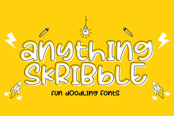 Anything Skribble Font - Featured Image