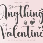 Anything Valentine Font - Featured Image