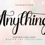 Anythings Font - Featured Image