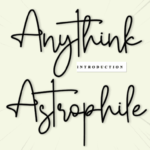 Anythink Astrophile Font - Featured Image