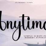 Anytimes Font Font - Featured Image