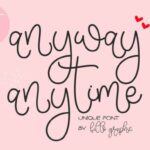 Anyway Anytime Font - Featured Image