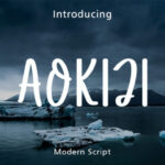 Aokiji Font - Featured Image