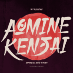 Aomine Kensai Font - Featured Image