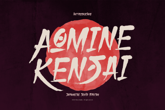 Aomine Kensai Font - Featured Image
