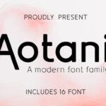Aotani Font - Featured Image