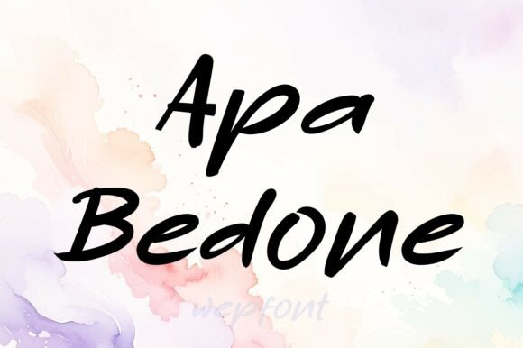 Apa Bedone Font - Featured Image