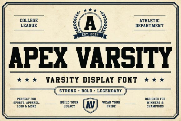 Apex Varsity Font - Featured Image