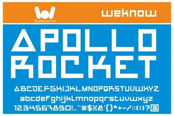 Apollo Rocket Font - Featured Image