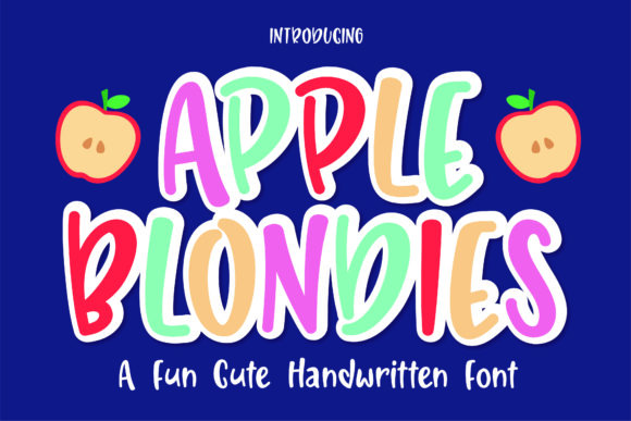 Apple Blondies Font - Featured Image