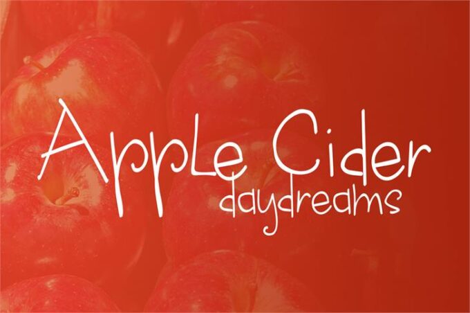 Apple Cider Daydreams Font - Featured Image