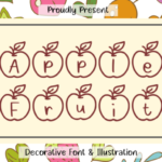 Apple Fruit Font - Featured Image