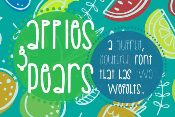 Apples and Pears Font - Featured Image