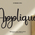 Applique Font - Featured Image