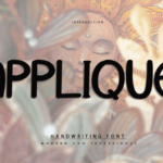 Applique Font - Featured Image