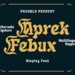 Aprek Febux Font - Featured Image