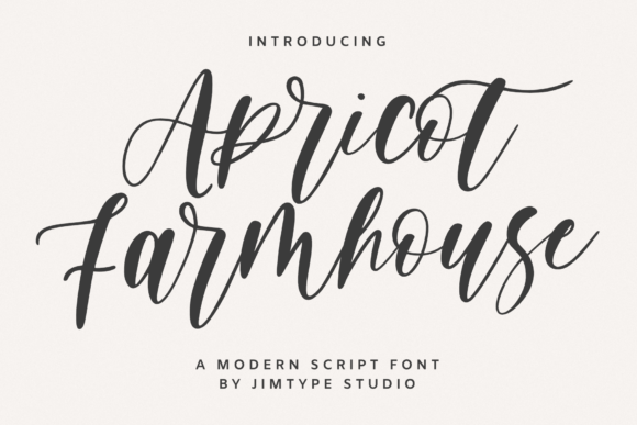 Apricot Farmhouse Font - Featured Image