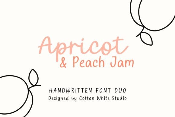 Apricot and Peach Jam Font - Featured Image