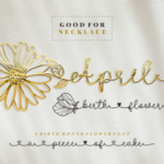 April Birth Flower Font - Featured Image