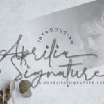 Aprilia Signature Font - Featured Image