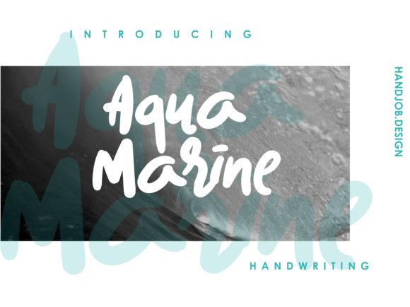Aqua Marine Font - Featured Image