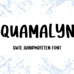 Aquamalyne Font - Featured Image