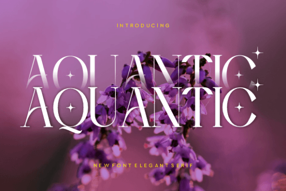 Aquantic Font - Featured Image