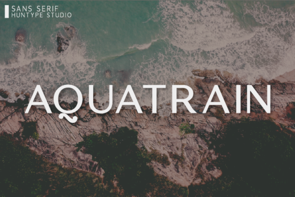 Aquatrain Font - Featured Image