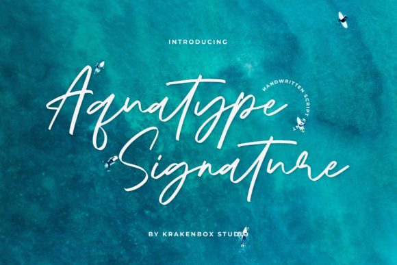 Aquatype Signature Font - Featured Image