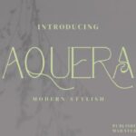 Aquera Font - Featured Image