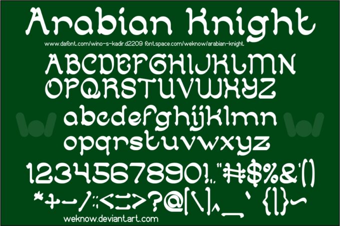 Arabian Knight Font - Featured Image