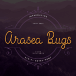 Arasea Bugs Font - Featured Image